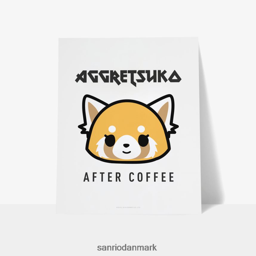 tilbehør Sanrio aggretsuko after coffee personligt kunsttryk LX86R259