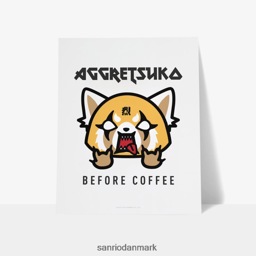 tilbehør Sanrio aggretsuko før kaffe personligt kunsttryk LX86R260