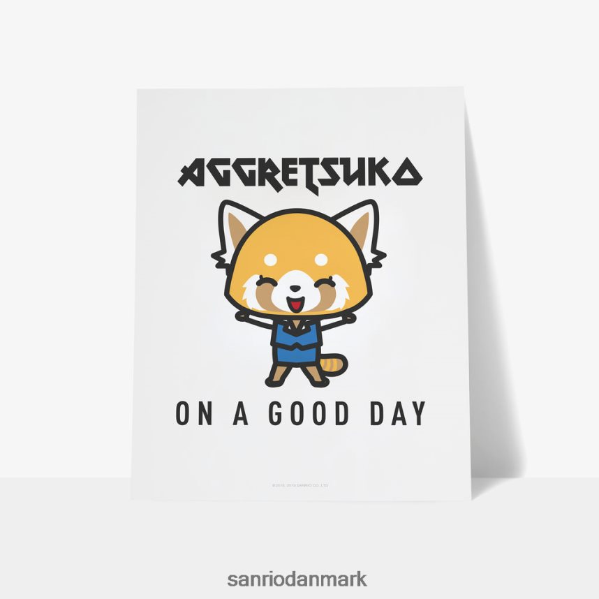 tilbehør Sanrio aggretsuko på en god dag personligt kunsttryk LX86R261