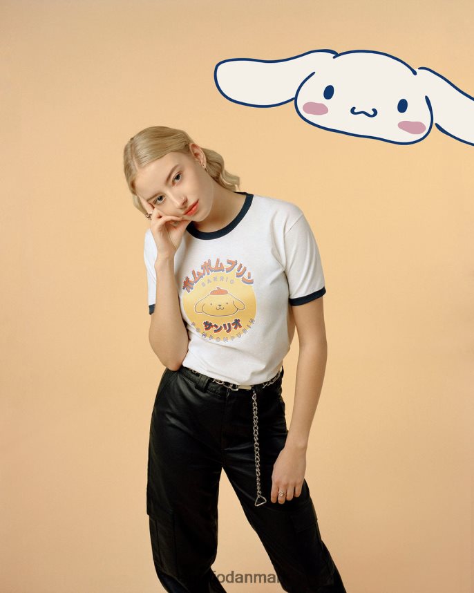 tøj Sanrio pompompurin japansk grafisk ring t-shirt LX86R215
